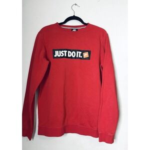 Nike "Just Do It" Y2K Box Logo Graphic Crewneck Sweatshirt - Men's Size Medium